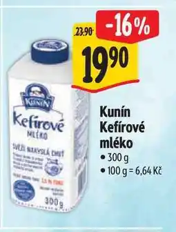 Albert Kunín Kefírové mléko 300 g nabídka