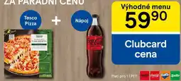 Tesco Výhodné menu Tesco pizza + nápoj nabídka