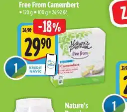 Albert Free From Camembert 120 g nabídka