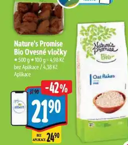 Albert Nature's Promise Bio Ovesné vločky 500 g nabídka