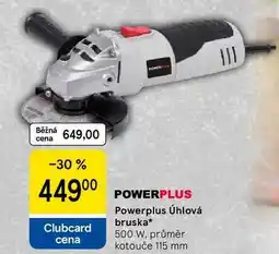 Tesco Powerplus Úhlová bruska, 500 W. průměr kotouče 115 mm nabídka