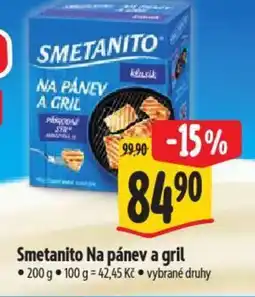 Albert Smetanito Na pánev a gril nabídka