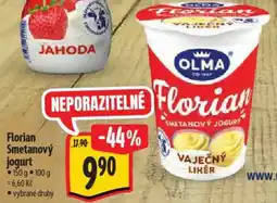 Albert Florian Smetanový jogurt nabídka