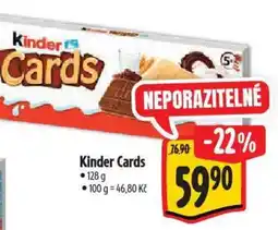 Albert Kinder Cards nabídka