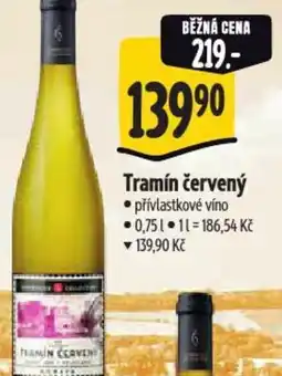 Albert Tramín červený nabídka