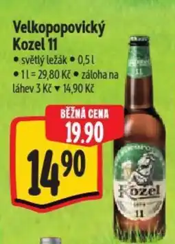 Albert Velkopopovický Kozel 11 nabídka