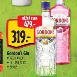 Albert Gordon's Gin nabídka