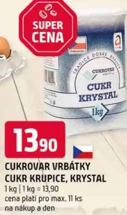 Terno Cukrovar vrbátky cukr krupice, krystal nabídka