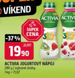 Terno Activia jogurtový nápoj nabídka