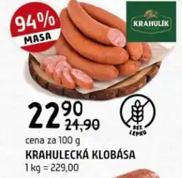 Terno Krahulecká klobása nabídka