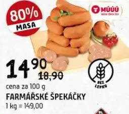 Terno Farmářské špekáčky nabídka