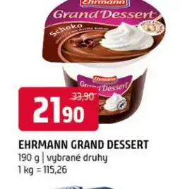 Terno Ehrmann grand dessert nabídka