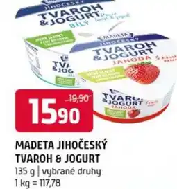 Terno Madeta jihočeský tvaroh & jogurt nabídka