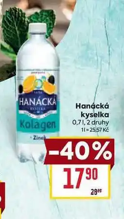 Billa Hanácká kyselka 0,7l nabídka