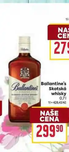 Billa Ballantine's Skotská whisky 0,7l nabídka