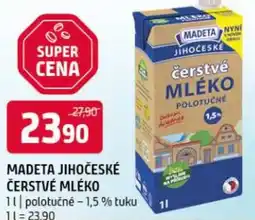 Terno Madeta jihočeské čerstvé mléko nabídka