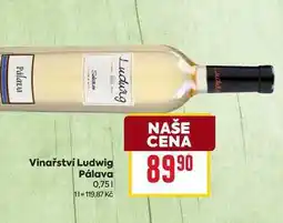 Billa Vinařství Ludwig Pálava 0,75l nabídka