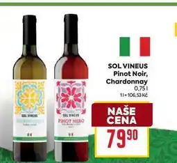 Billa SOL VINEUS Pinot Noir, Chardonnay 0,75l nabídka