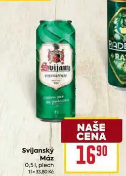 Billa Svijanský Máz 0,51, plech nabídka