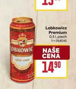 Billa Lobkowicz Premium 0,51, plech nabídka