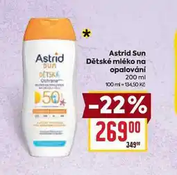 Billa Astrid Sun Dětské mléko na opalování 200 ml nabídka