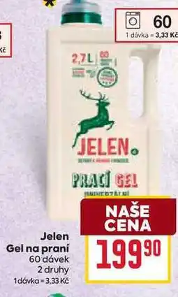 Billa Jelen Gel na praní 60 dávek nabídka