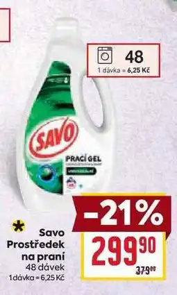 Billa Savo Prostředek na praní 48 dávek nabídka