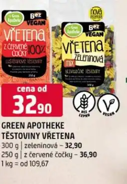 Terno Green apotheke těstoviny vřetena nabídka