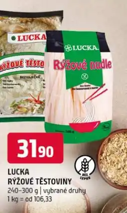 Terno Lucka rýžové těstoviny nabídka