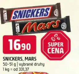 Terno SNICKERS, MARS nabídka
