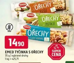 Terno Emco tyčinka s ořechy nabídka