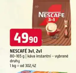 Terno NESCAFÉ 3v1, 2v1 nabídka