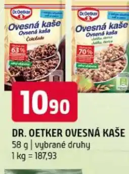 Terno Dr. oetker ovesná kaše nabídka