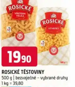 Terno Rosické těstoviny nabídka