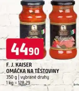 Terno F. J. kaiser omáčka na těstoviny nabídka