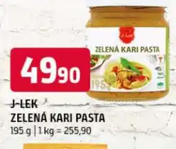 Terno J-lek zelená kari pasta nabídka