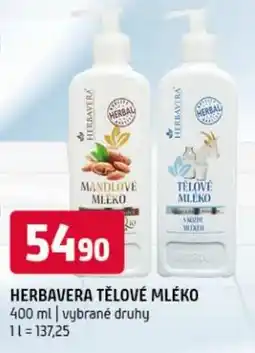 Terno Herbavera tělové mléko nabídka