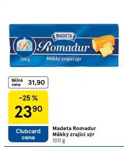 Tesco Madeta Romadur Měkký zrající sýr nabídka