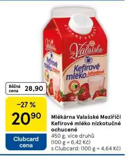 Tesco Mlékárna Valašské Meziříčí Kefírové mléko nízkotučné ochucené nabídka