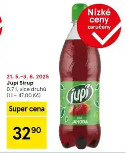 Tesco Jupí sirup nabídka