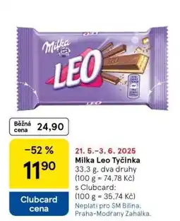 Tesco Milka Leo Tyčinka nabídka
