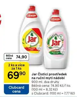 Tesco Jar Čisticí prostředek na ruční mytí nádobí nabídka