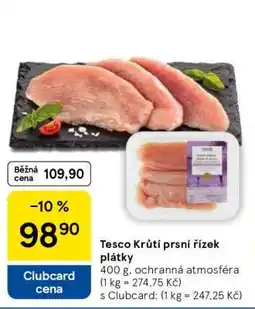 Tesco Tesco Krůtí prsí řízek plátky nabídka