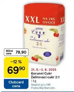Tesco Korunní Cukr Želírovací cukr 2:1 nabídka