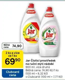 Tesco Jar Čisticí prostředek na ruční mytí nádobí nabídka
