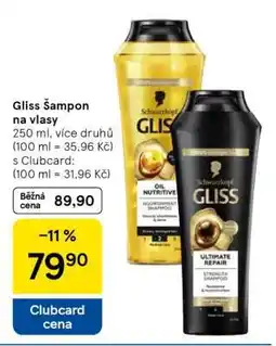 Tesco Gliss Šampon na vlasy nabídka