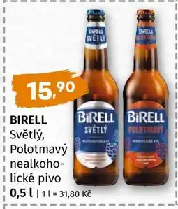 Terno Birell Světlý Polotmavý nealkoholické pivo nabídka