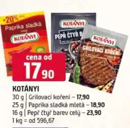 Terno Grilovací koření nabídka