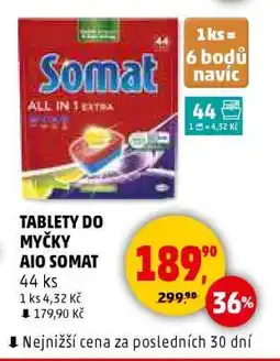 Penny Market TABLETY DO MYČKY AIO SOMAT nabídka
