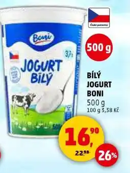Penny Market BÍLÝ JOGURT BONI nabídka